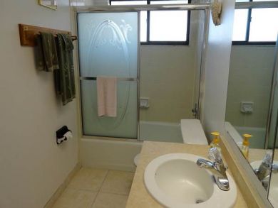 Bathroom with tub/shower combination
